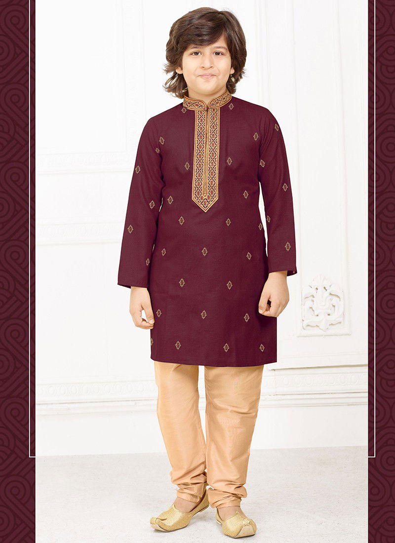 MAGNET Poly Digital Print Work Kids Latest Kurta Pajama Collection